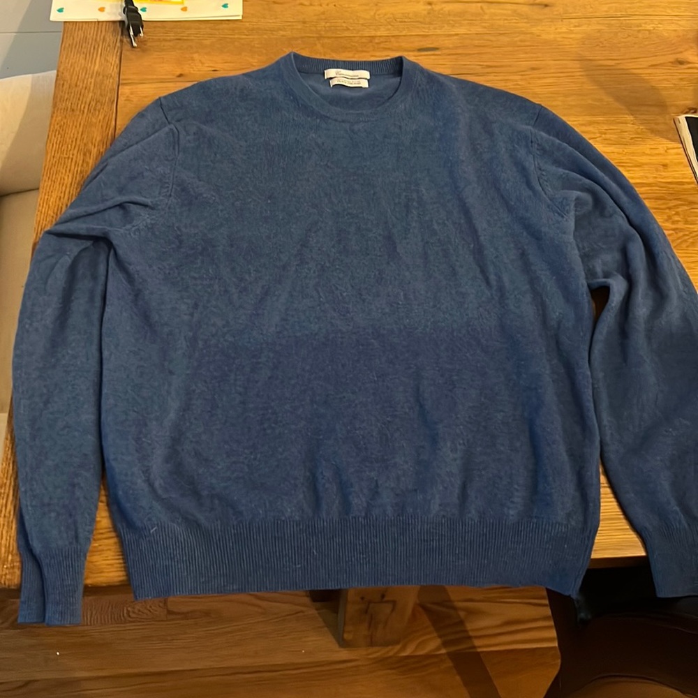 Men’s blue sweater, bought in Italy. Cashmere blend